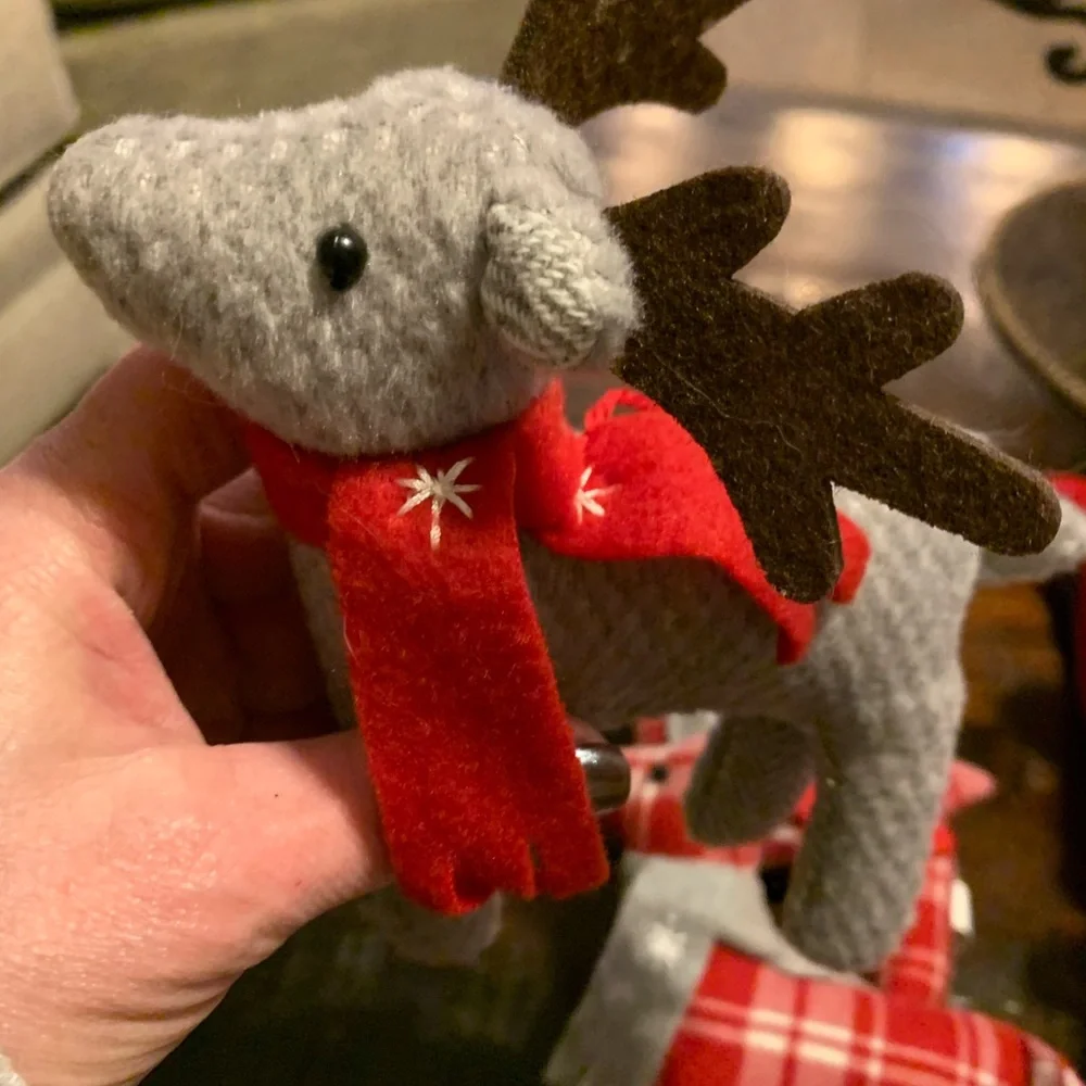 Target Holiday Deer Ornaments, Set of 9, Soft, Like New